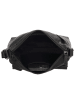 HIDE & STITCHES Leder-Umhängetasche in Schwarz - (B)24 x (H)25 x (T)10 cm