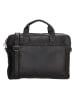 HIDE & STITCHES Leder-Businesstasche in Schwarz  - (B)42 x (H)33 x (T)6 cm