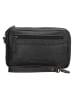HIDE & STITCHES Leren clutch zwart - (B)22 x (H)14 x (D)4 cm