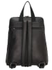 HIDE & STITCHES Leren rugzak zwart - (B)24 x (H)29 x (D)10 cm