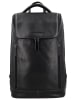 HIDE & STITCHES Rucksack "Japura" in Schwarz - (B)29 x (H)46 x (T)14 cm