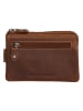 HIDE & STITCHES Leder-Schlüsseletui in Hellbraun - (B)12 x (H)8 x (T)1 cm