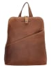 HIDE & STITCHES Leren rugzak cognackleurig - (B)24 x (H)29 x (D)10 cm