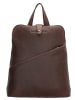 HIDE & STITCHES Leder-Rucksack in Braun - (B)24 x (H)29 x (T)10 cm
