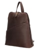 HIDE & STITCHES Leder-Rucksack in Braun - (B)24 x (H)29 x (T)10 cm