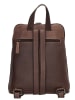 HIDE & STITCHES Leder-Rucksack in Braun - (B)24 x (H)29 x (T)10 cm