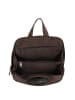 HIDE & STITCHES Leder-Rucksack in Braun - (B)24 x (H)29 x (T)10 cm