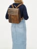 HIDE & STITCHES Leder-Rucksack in Hellbraun/ Beige - (B)24 x (H)32 x (T)10 cm