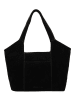 HIDE & STITCHES Leder-Schultertasche "Brazos" in Schwarz - (B)38 x (H)23 x (T)11 cm