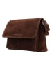 HIDE & STITCHES Leder-Umhängetasche "Brazos" in Braun - (B)24,5 x (H)16 x (T)5,5 cm