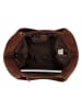 HIDE & STITCHES Leder-Shopper "Brazos" in Braun - (B)47 x (H)27 x (T)15 cm
