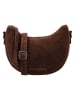 HIDE & STITCHES Leder-Schultertasche "Brazos" in Braun - (B)22 x (H)16 x (T)5,5 cm