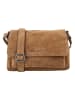 HIDE & STITCHES Leder-Umhängetasche "Brazos" in Hellbraun - (B)24,5 x (H)16 x (T)5,5 cm