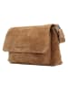 HIDE & STITCHES Leder-Umhängetasche "Brazos" in Hellbraun - (B)24,5 x (H)16 x (T)5,5 cm