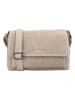 HIDE & STITCHES Leder-Umhängetasche "Brazos" in Beige - (B)24,5 x (H)16 x (T)5,5 cm