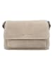 HIDE & STITCHES Leder-Umhängetasche "Brazos" in Beige - (B)24,5 x (H)16 x (T)5,5 cm