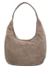 HIDE & STITCHES Leder-Shopper "Brazos" in Taupe - (B)42 x (H)40 x (T)10 cm