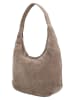 HIDE & STITCHES Leder-Shopper "Brazos" in Taupe - (B)42 x (H)40 x (T)10 cm
