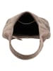 HIDE & STITCHES Leder-Shopper "Brazos" in Taupe - (B)42 x (H)40 x (T)10 cm