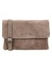 HIDE & STITCHES Leren schoudertas "Brazos" taupe - (B)24 x (H)16 x (D)5,5 cm