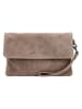 HIDE & STITCHES Skórzana torebka "Brazos" w kolorze szarobrązowym - 24 x 16 x 5,5 cm