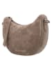 HIDE & STITCHES Leren schoudertas "Brazos" taupe - (B)22 x (H)16 x (D)5,5 cm