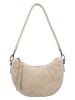 HIDE & STITCHES Leder-Schultertasche "Brazos" in Beige - (B)22 x (H)16 x (T)5,5 cm