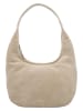 HIDE & STITCHES Leder-Schultertasche in Beige - (B)42 x (H)40 x (T)10 cm