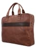 HIDE & STITCHES Leder-Businesstasche "Donau" in Hellbraun - (B)39 x (H)30 x (T)8 cm