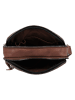HIDE & STITCHES Leder-Umhängetasche "Donau" in Hellbraun - (B)18 x (H)24 x (T)6 cm