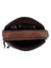 HIDE & STITCHES Leder-Umhängetasche "Donau" in Hellbraun - (B)18 x (H)24 x (T)6 cm