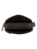 HIDE & STITCHES Leder-Umhängetasche "Donau" in Braun - (B)18 x (H)24 x (T)6 cm