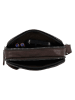 HIDE & STITCHES Leder-Umhängetasche "Donau" in Braun - (B)18 x (H)24 x (T)6 cm