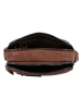 HIDE & STITCHES Leder-Umhängetasche "Donau" in Hellbraun - (B)16 x (H)20 x (T)6 cm