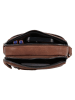 HIDE & STITCHES Leder-Umhängetasche "Donau" in Hellbraun - (B)16 x (H)20 x (T)6 cm