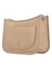 HIDE & STITCHES Leder-Schultertasche "Jura" in Beige - (B)25 x (H)17 x (T)10 cm