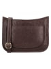 HIDE & STITCHES Leder-Schultertasche "Jura" in Braun - (B)25 x (H)17 x (T)10 cm