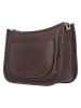HIDE & STITCHES Leder-Schultertasche "Jura" in Braun - (B)25 x (H)17 x (T)10 cm
