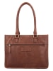 HIDE & STITCHES Leder-Schultertasche "Jura" in Hellbraun - (B)30 x (H)21 x (T)10 cm