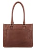 HIDE & STITCHES Leder-Schultertasche "Jura" in Hellbraun - (B)30 x (H)21 x (T)10 cm