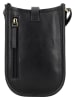 HIDE & STITCHES Leder-Handytasche "Jura" in Schwarz - (B)12 x (H)17 x (T)4 cm