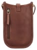 HIDE & STITCHES Leder-Handytasche "Jura" in Hellbraun - (B)12 x (H)17 x (T)4 cm