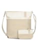 Zwei Torebka w kolorze beżowo-kremowym - 33 x 32 x 13 cm