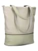 Zwei Schultertasche "J145" in Beige/ Grün - (B)37 x (H)36 x (T)15 cm