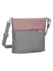 Zwei Umhängetasche in Grau/ Altrosa - (B)25 x (H)23 x (T)10 cm