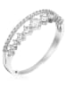 OR ÉCLAT Weißgold-Ring "Ma reine" mit Edelsteinen
