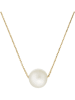 OR ÉCLAT Gouden ketting "Single pearl" met - (L)43 cm
