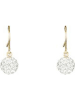 OR ÉCLAT Gouden oorhangers "bulles de crystal" met edelstenen