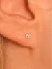 OR ÉCLAT Weißgold-Ohrstecker "For Her" mit Edelsteinen