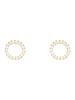 OR ÉCLAT Gold-Ohrstecker "Moon" mit Edelsteinen